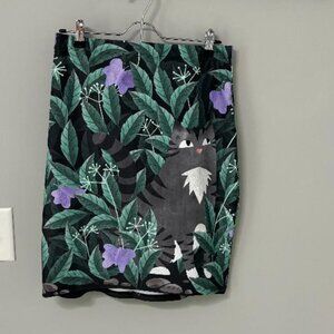 Tabby Cat and Butterfly Miniskirt - NWOT
